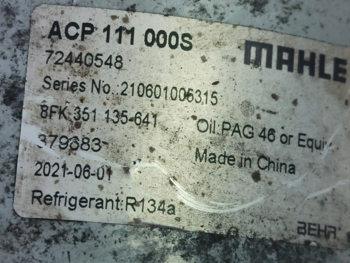 Compresseur clim MAN TGX TGS MAHLE 72440548 image 6