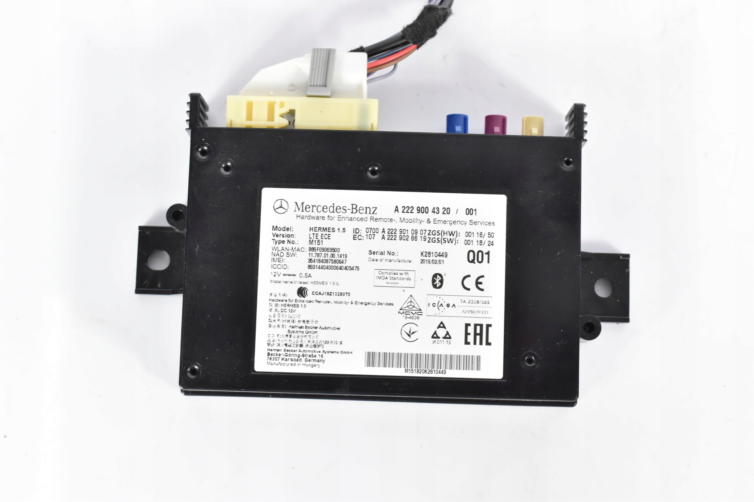 Module Télématique Mercedes-Benz A2229004320 image 2