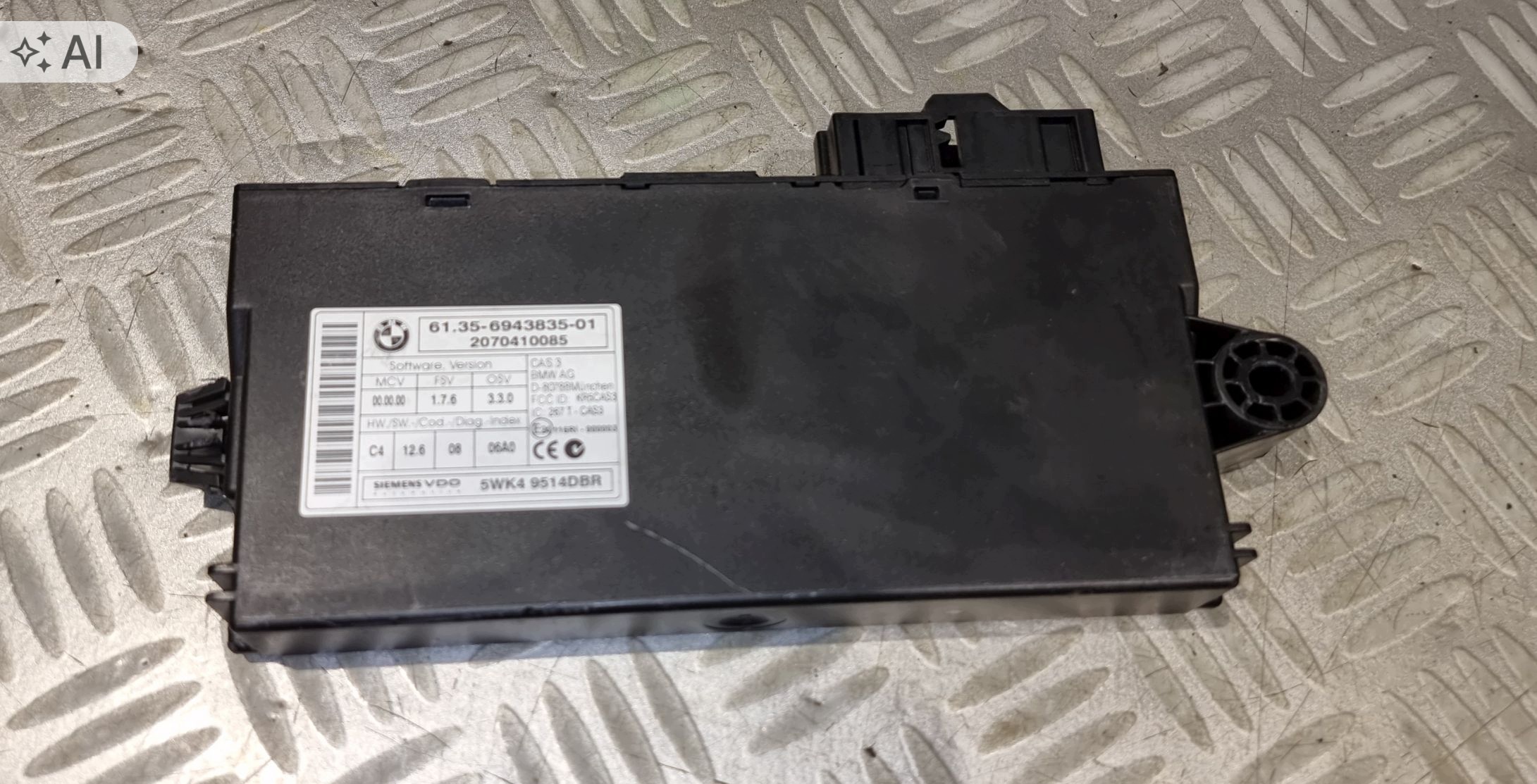 Módulo CAS3 BMW 5 E60 E61 LCI 6943835 image 2