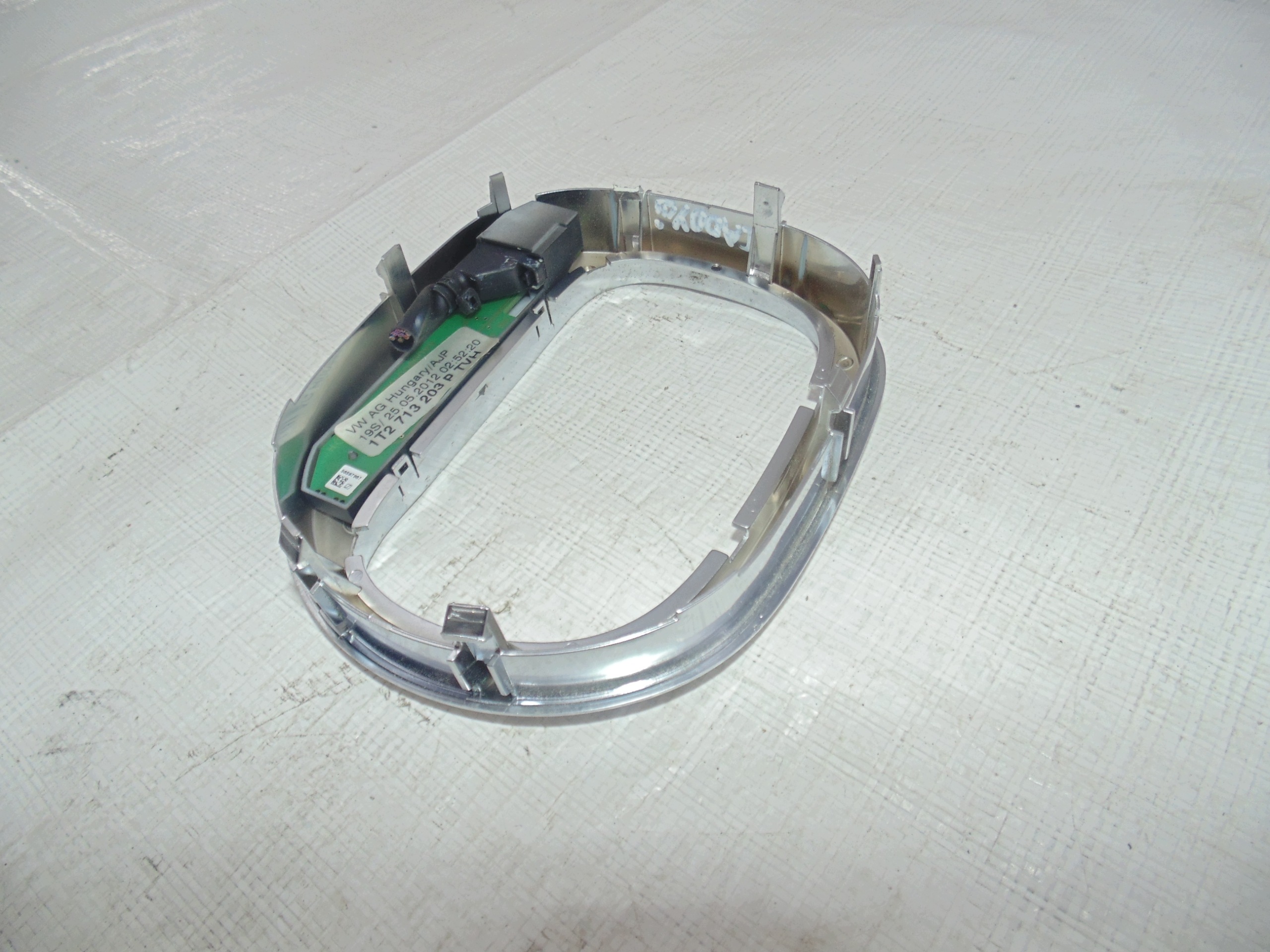 Schaltanzeige Chrom Schaltknauf VW Caddy III 1T2713203P image 3