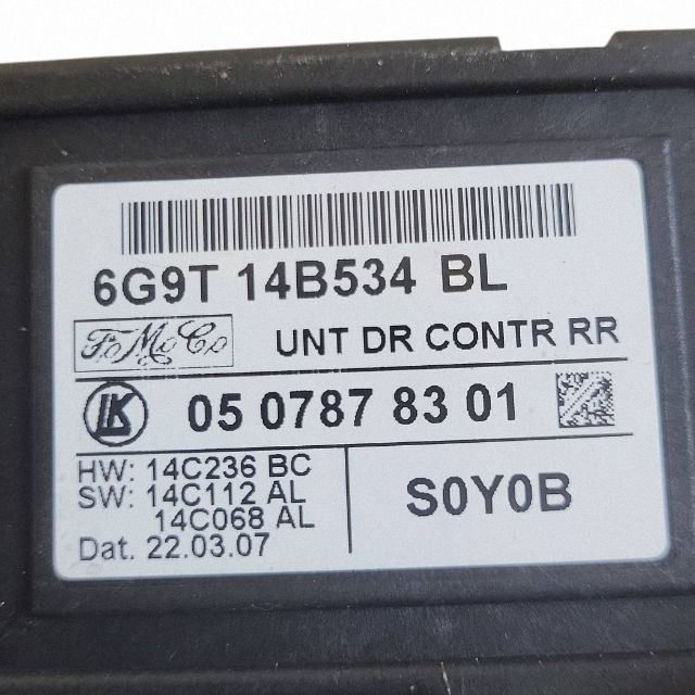 Module de porte Volvo S80 6G9T14B534 image 3