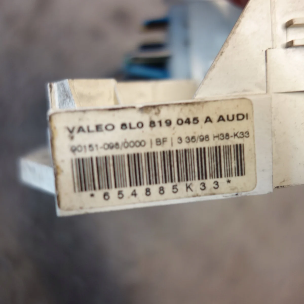 Audi A3 8L Panel de Ventilación 8L0819045A image 3