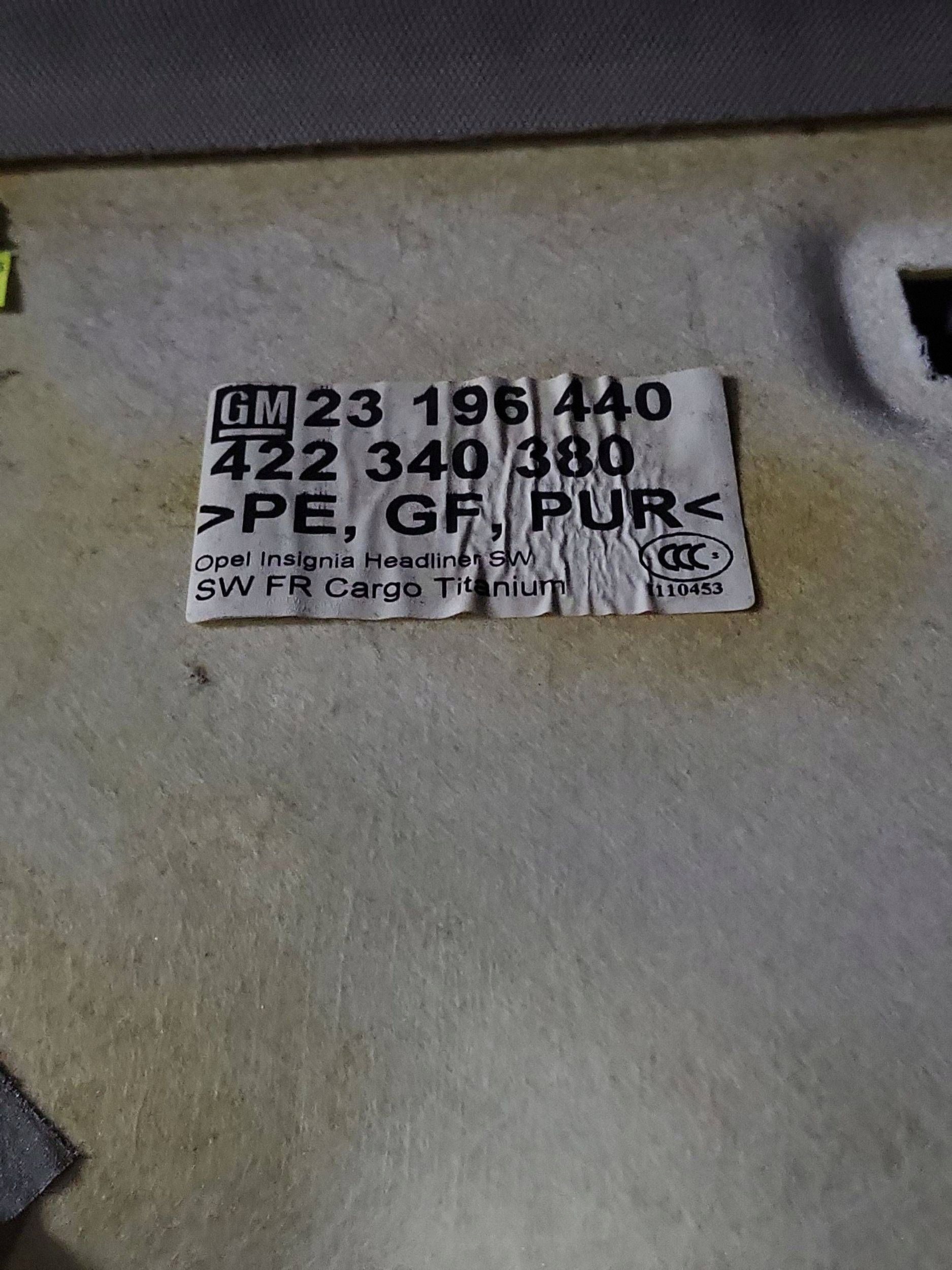 Dachhimmel Opel Insignia Kombi OEM 23196440 image 10