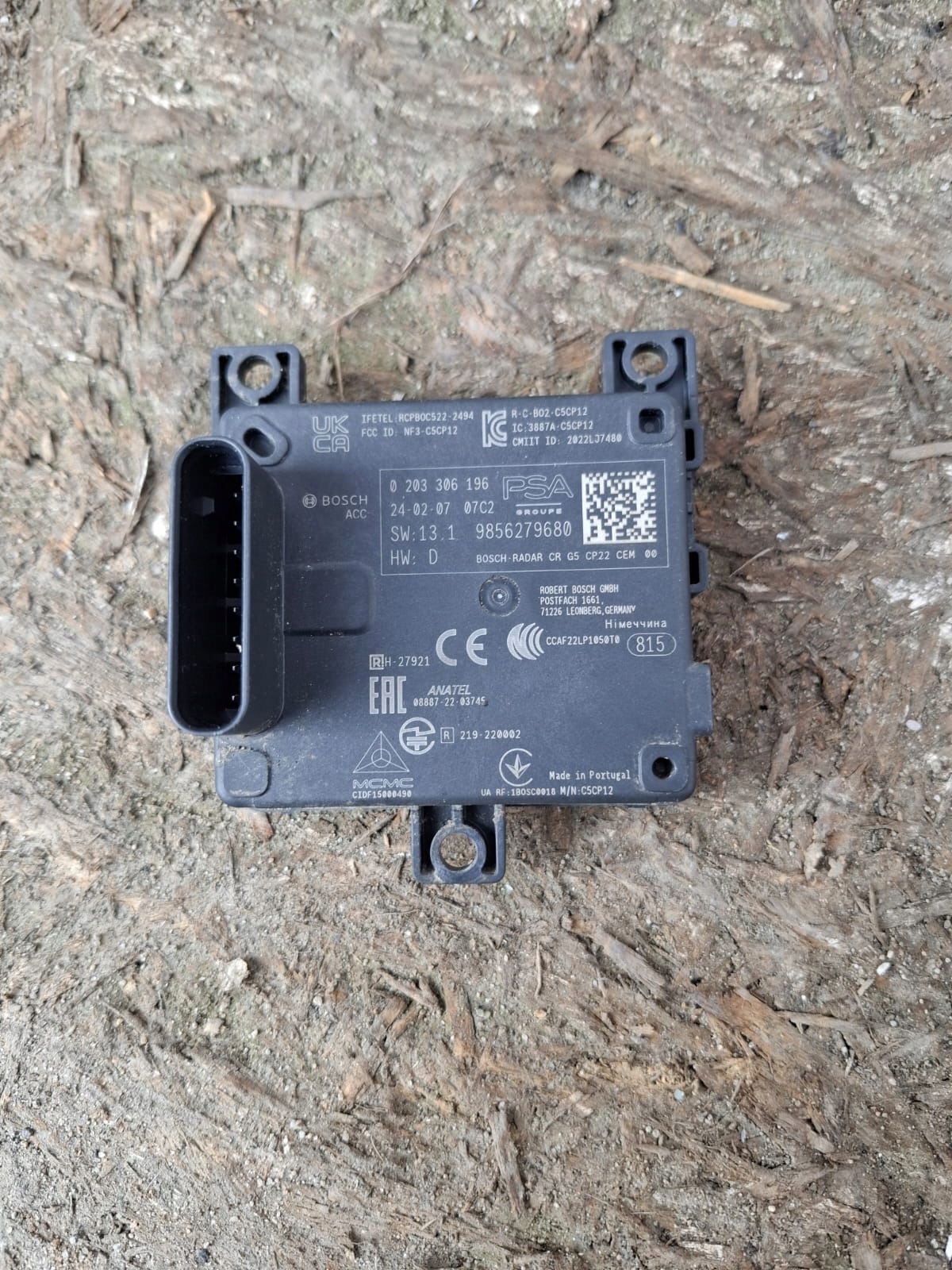 Capteur Radar OPEL ASTRA L PEUGEOT 308 III DS4