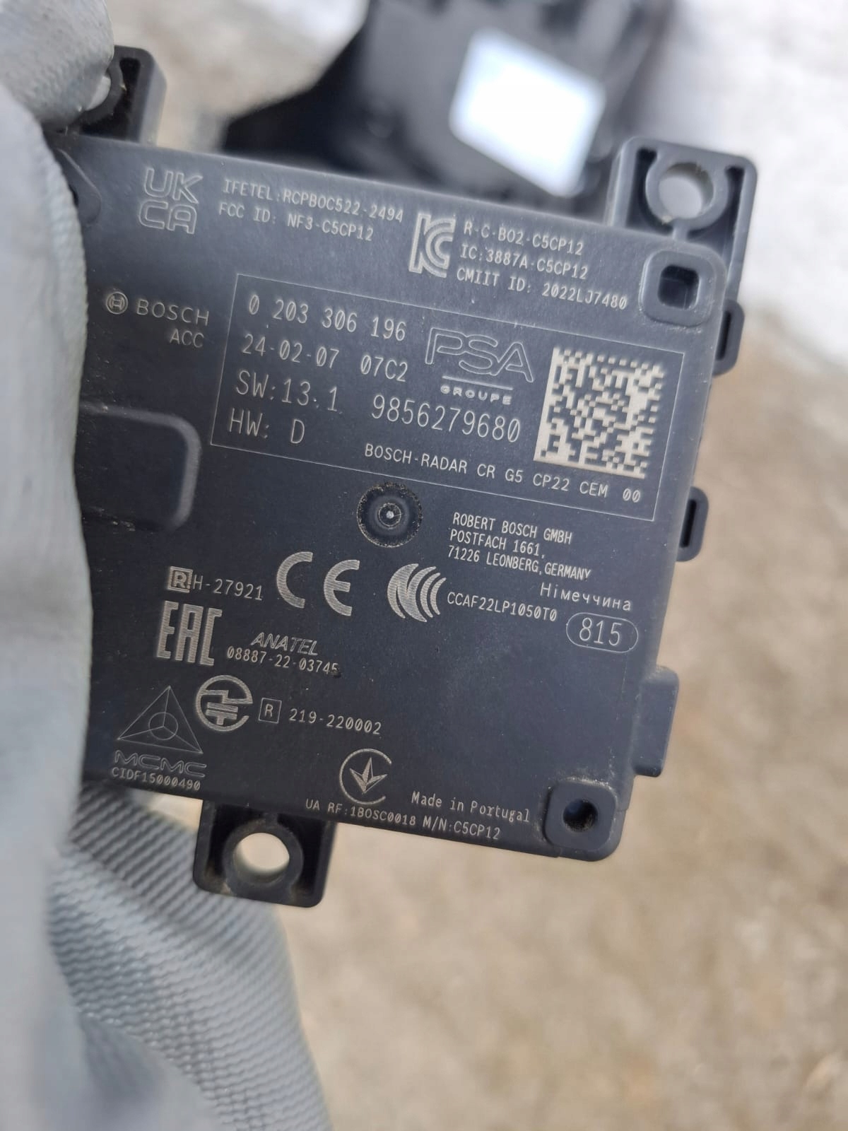 Sensor Radar Opel Astra L Peugeot 308 DS4 image 3