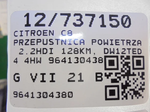 Carburateur Citroën C5 9641304380 OE image 7