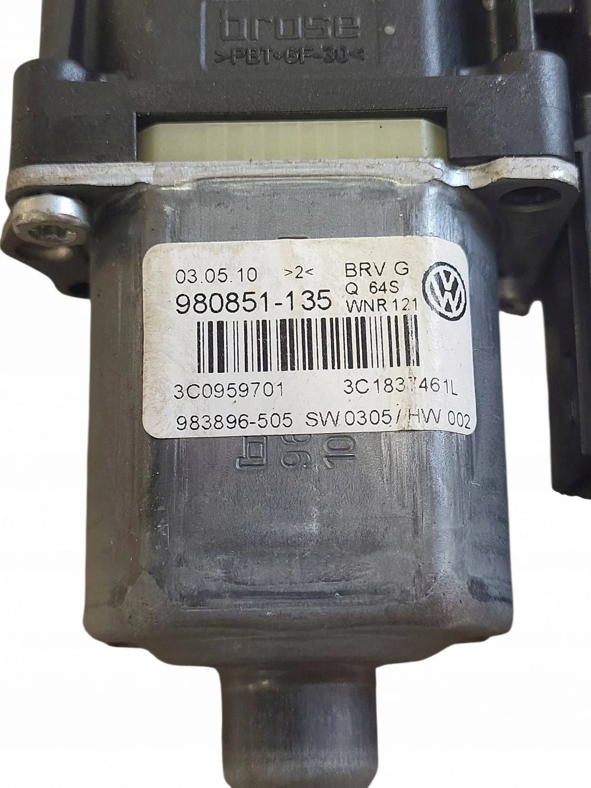 Moteur lève-vitre VW Passat B6 980851135 image 5