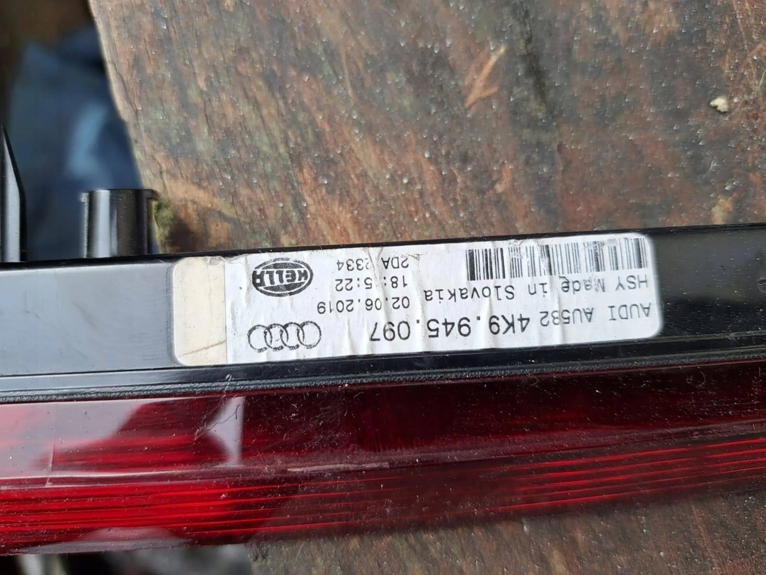Audi A6 S6 C8 4K 2018 Feu stop OEM 460976647 image 3
