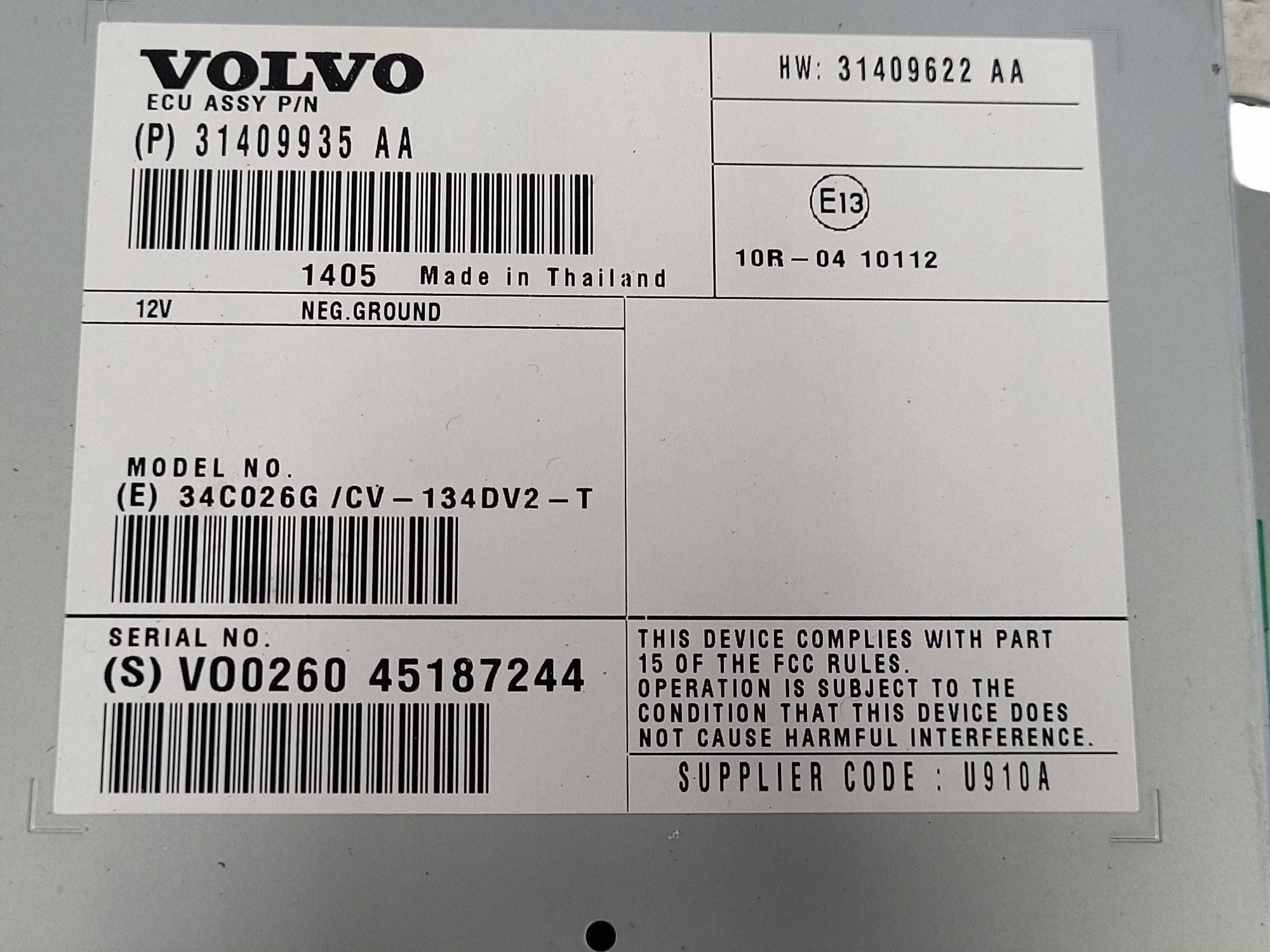 Amplificador Rádio Volvo V40 V60 S60 31409622 image 4
