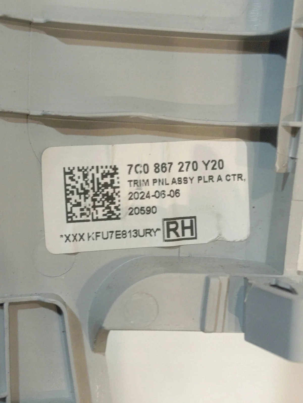 MAN TGE 1GEN 7C0867270 Cache pilier B image 6