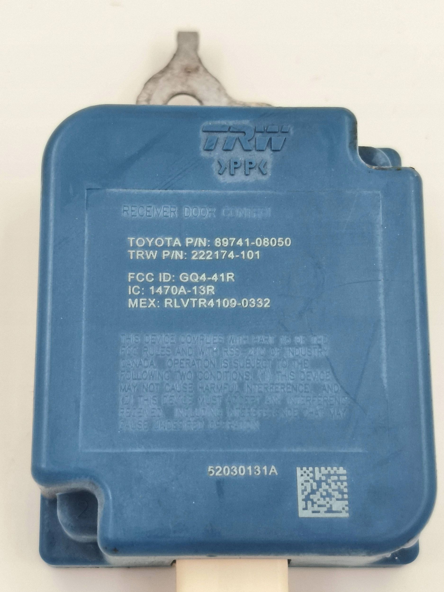Módulo Porta Toyota OE 89741-08050 Usado image 5