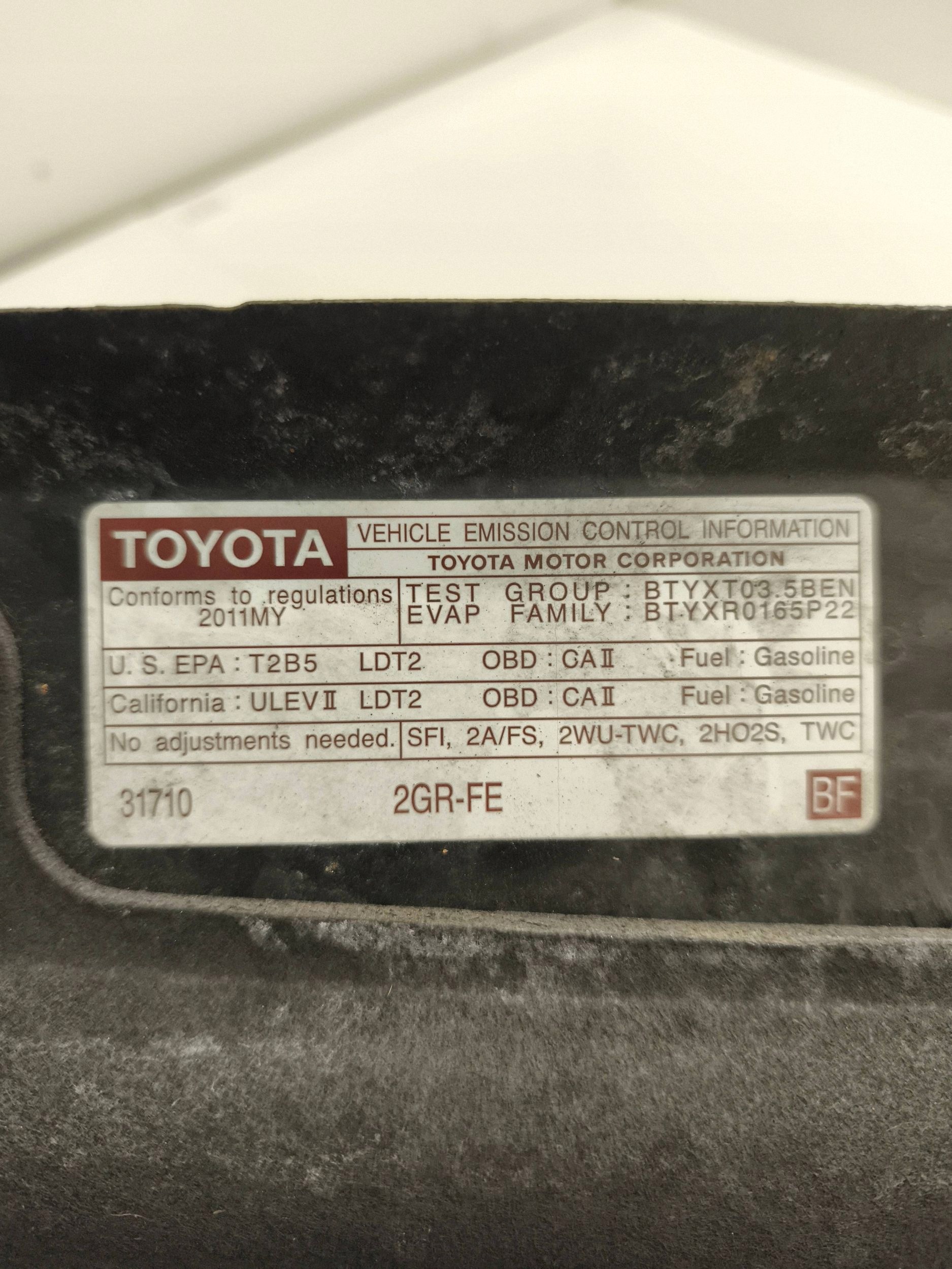 Toyota Sienna III Komora Silnika Teil VLO23395 image 5