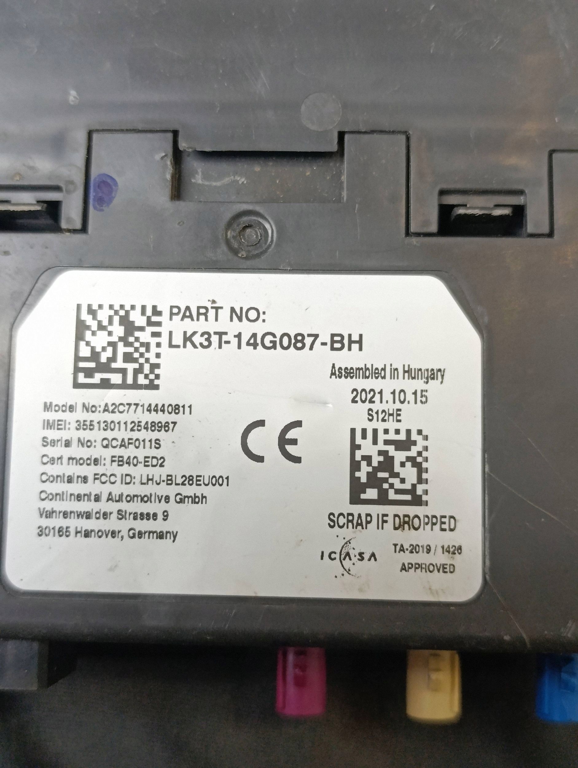 Commande Ford Transit VII LK3T14G087BH image 4