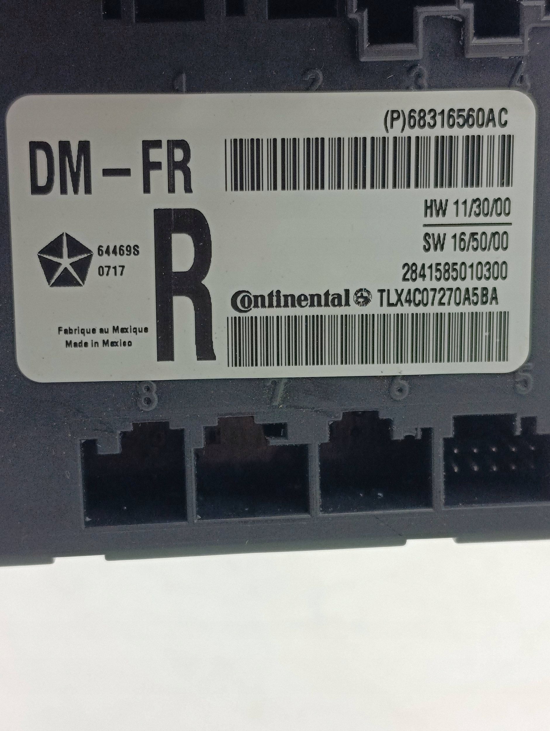 Chrysler Pacifica 2017 Module Deur 68316560AC image 5