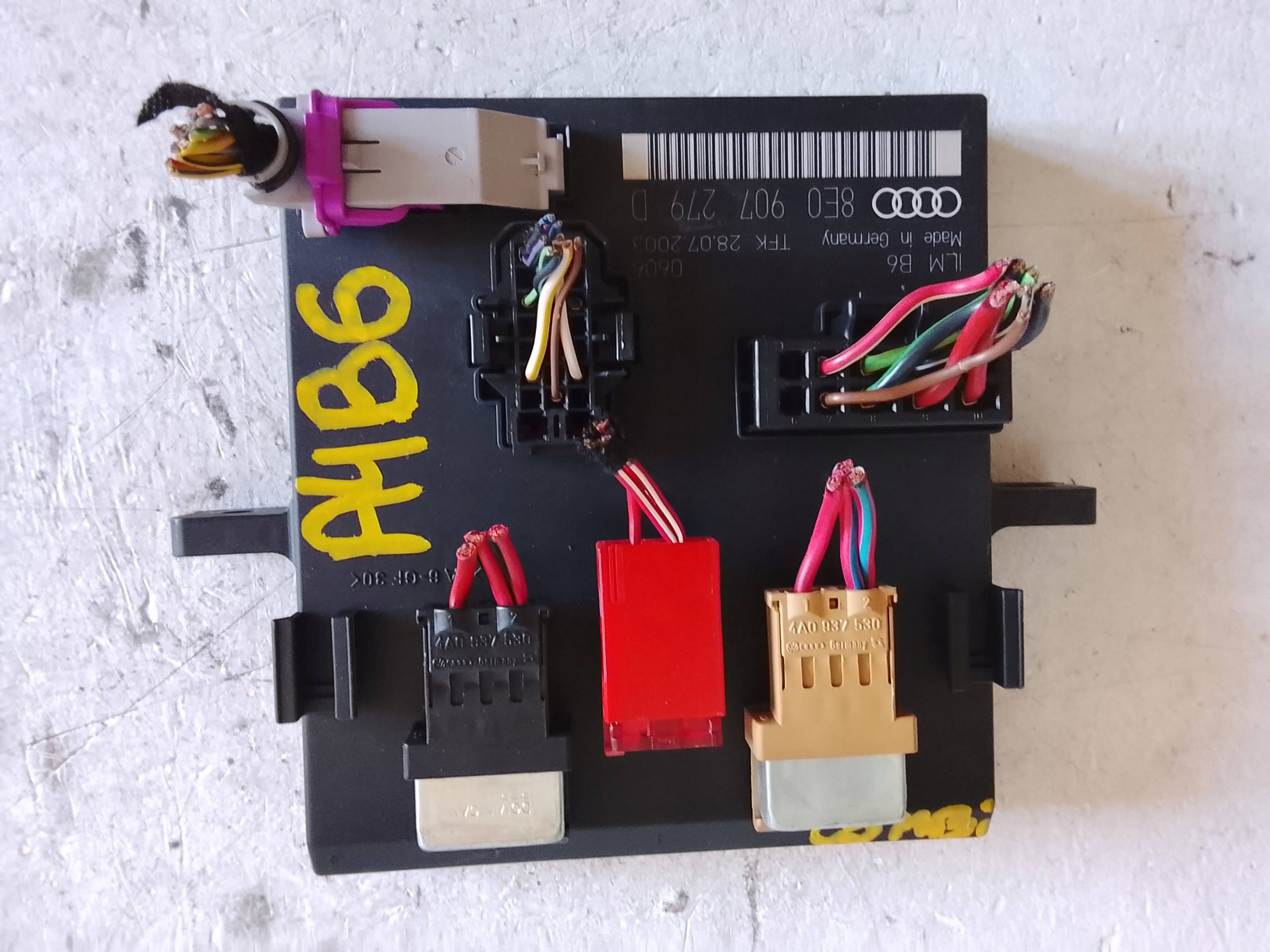 Module Confort Audi A4 B6 B7 OE 8E0907279D image 3