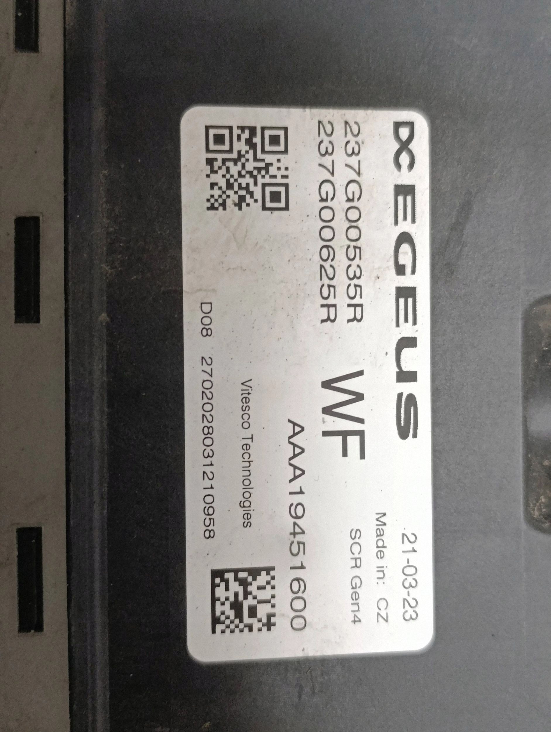 Commande Renault Master III 237G00625R image 5
