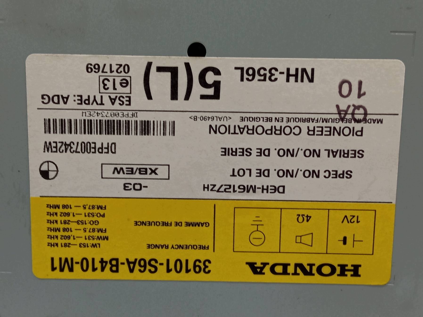 Radio Honda Civic VII 39101S6AB410M1 image 7