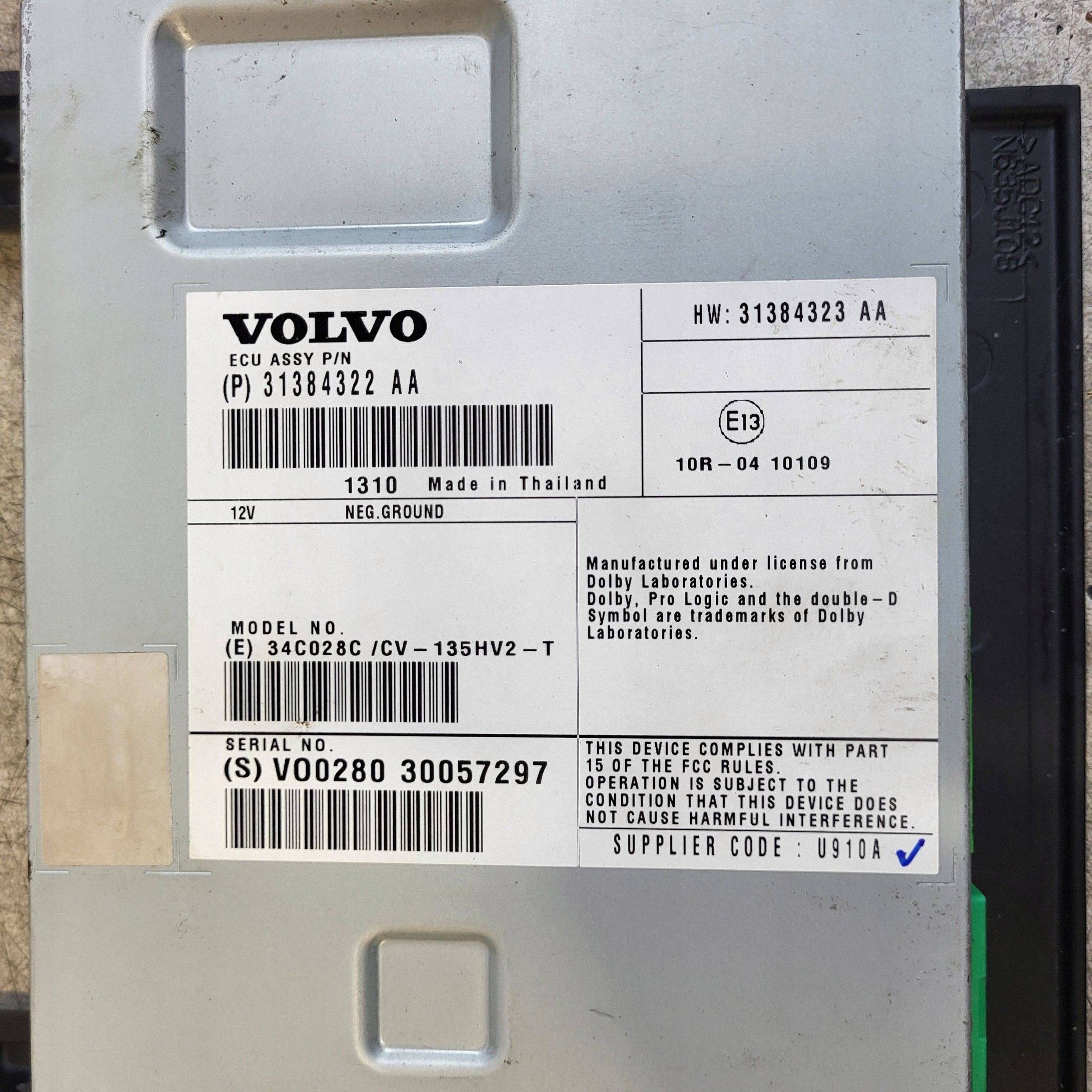 Volvo V40 2014 Amplificateur 31384323 image 6