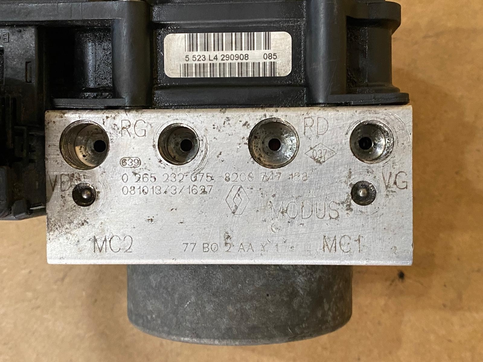 Pompe ABS Renault Modus I 0265800558 image 8
