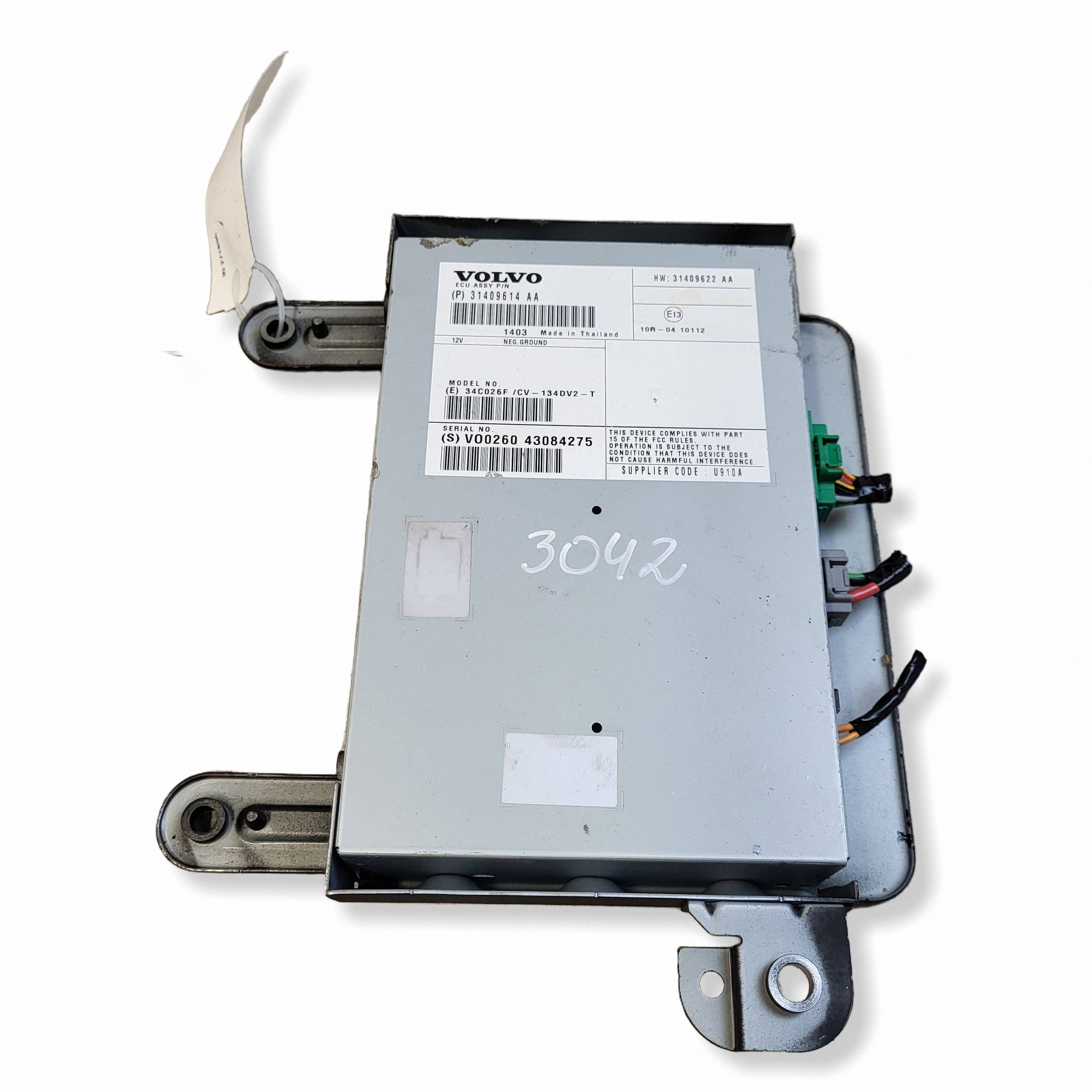2014 Volvo V40 Amplifier 31409622A