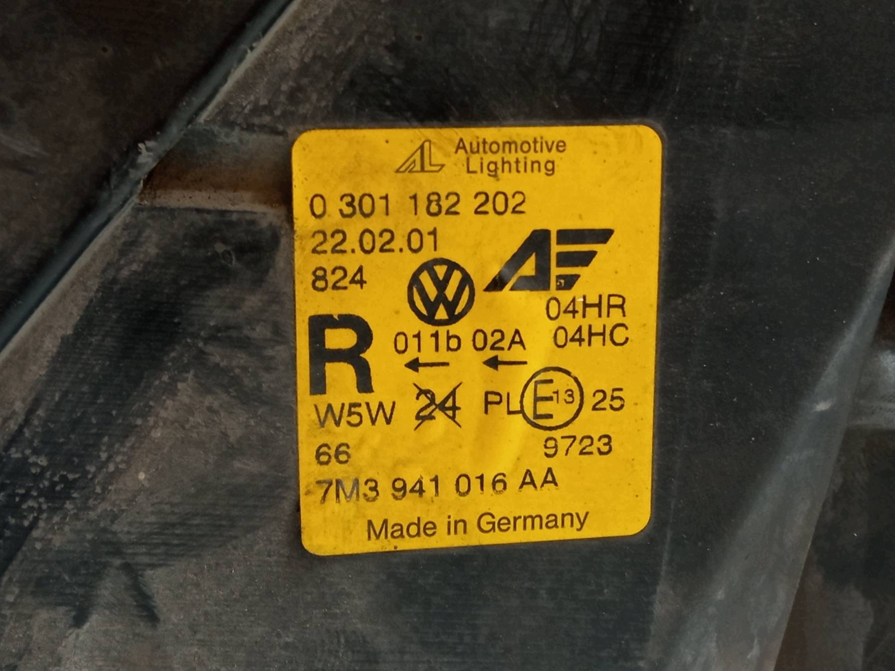 Faro Delantero Derecho VW Sharan I Usado image 4