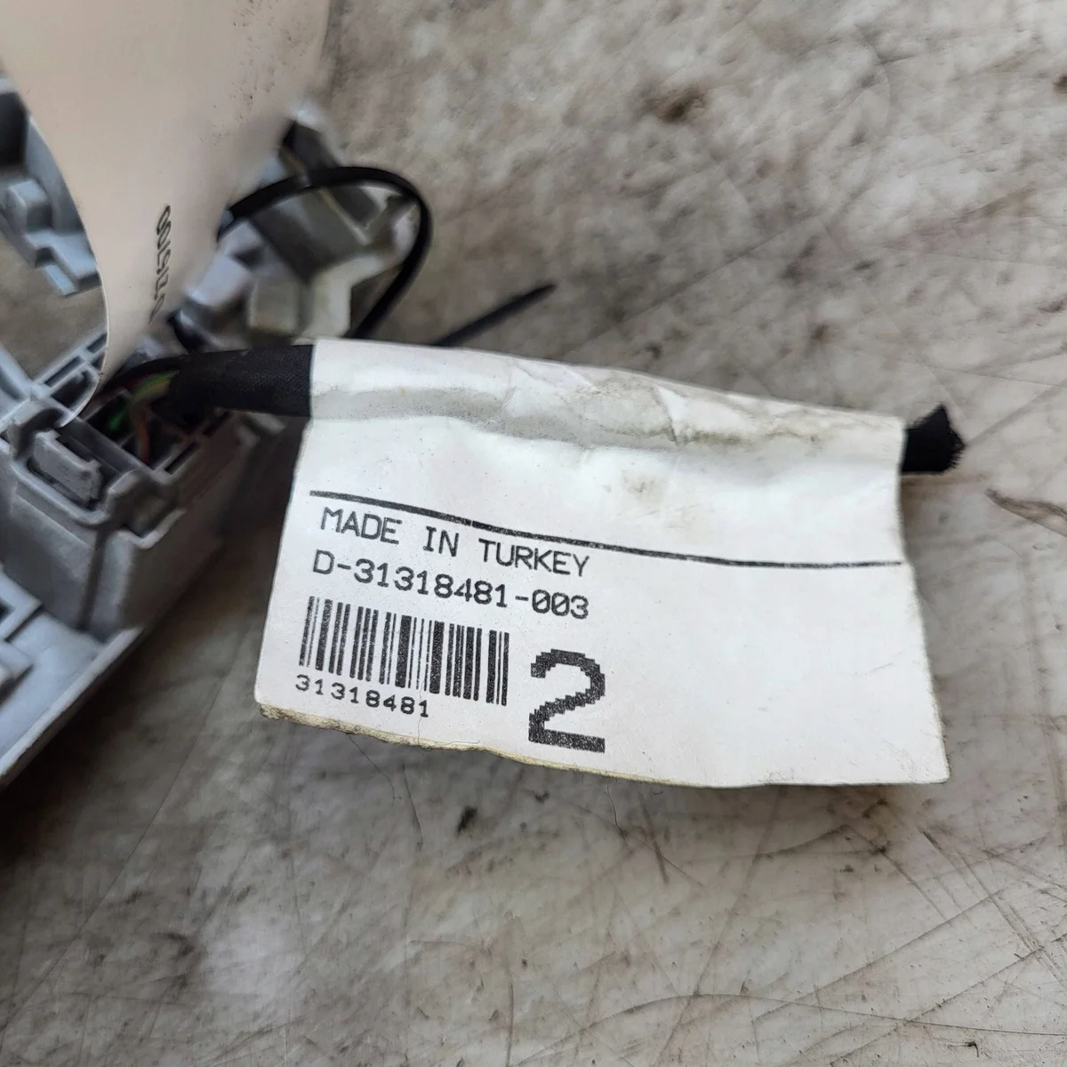 2012 Volvo V60 Tail Light Insert 31318481 image 5