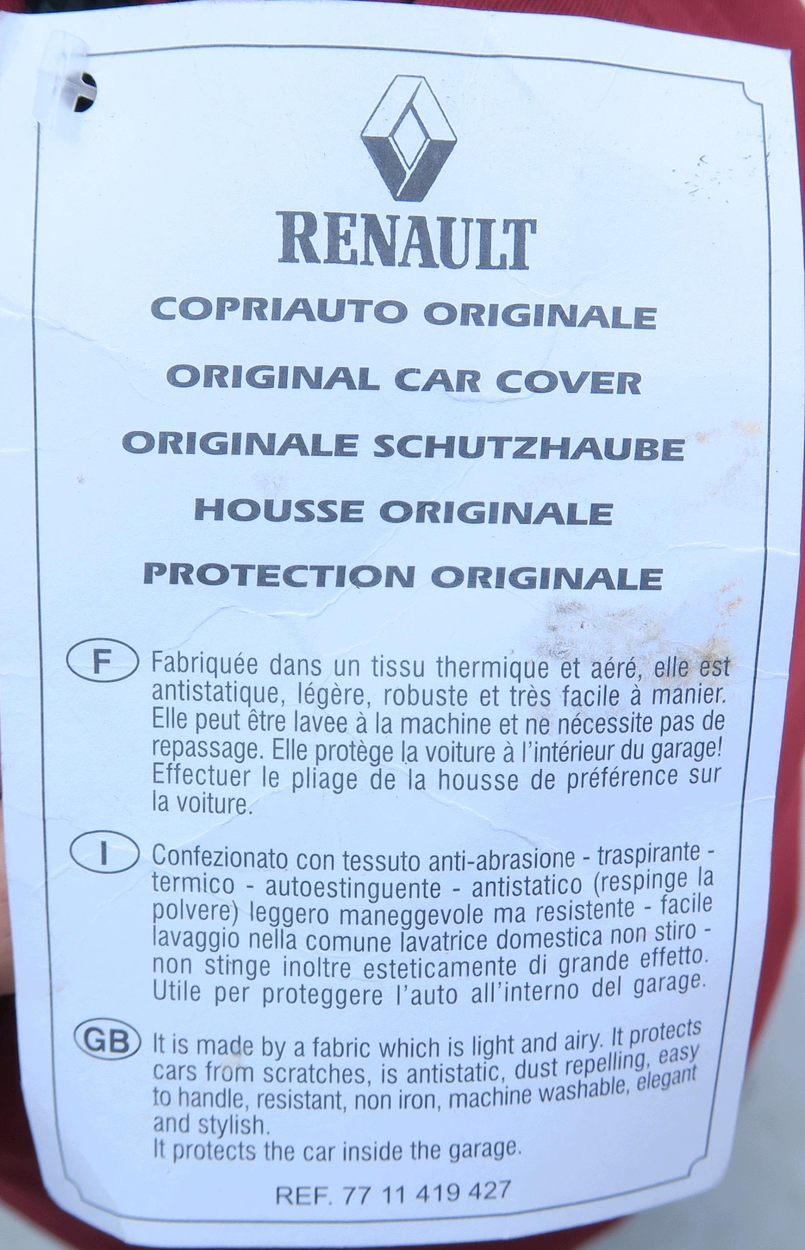 Funda Original Renault para Coche 77114194271 image 4