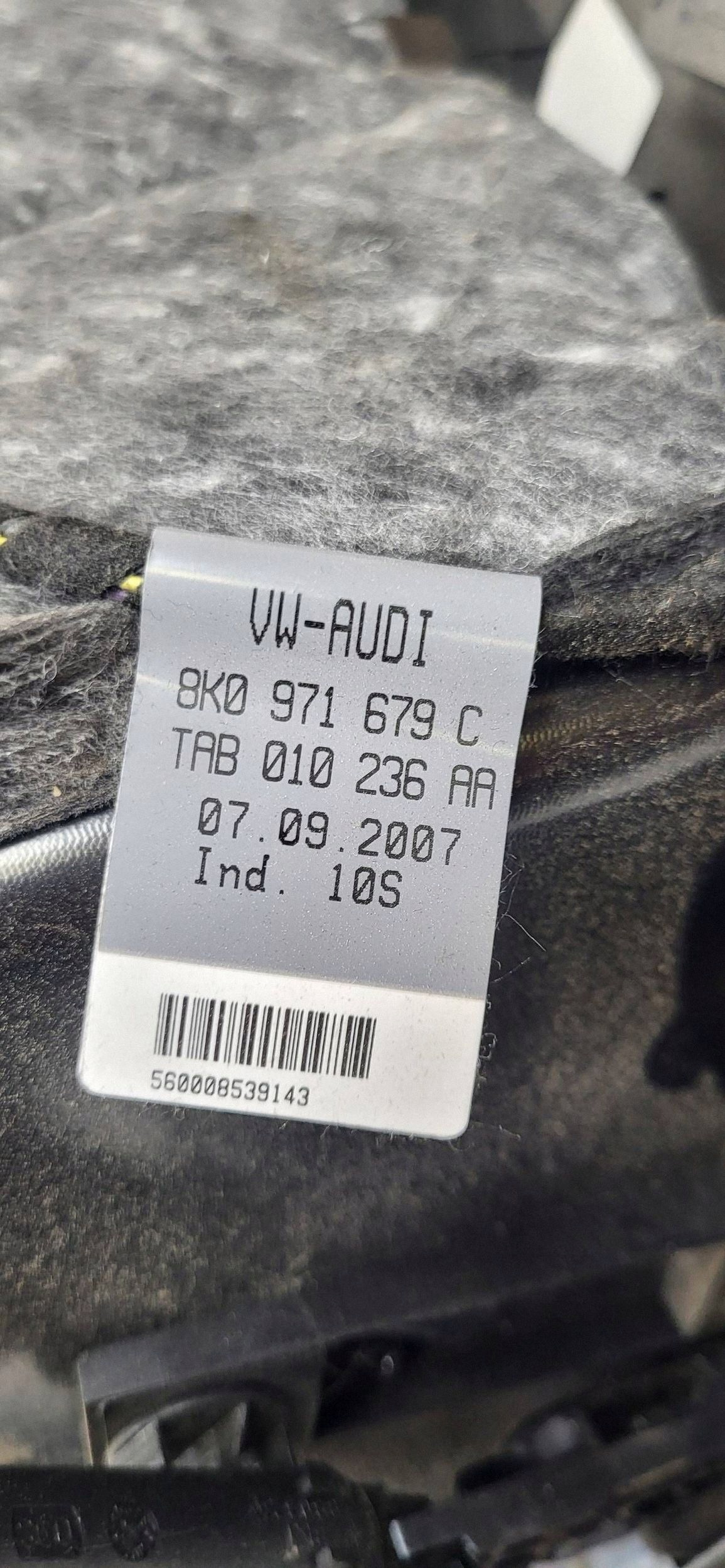 Audi A4 S4 B8 8K Guantera Completa 8K0971679C image 10