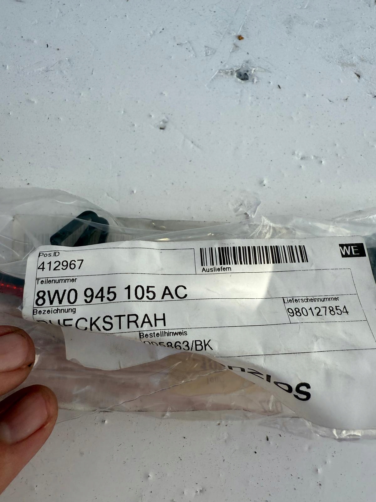 Audi A4 B9 2016-24 Refletor Traseiro Original image 6