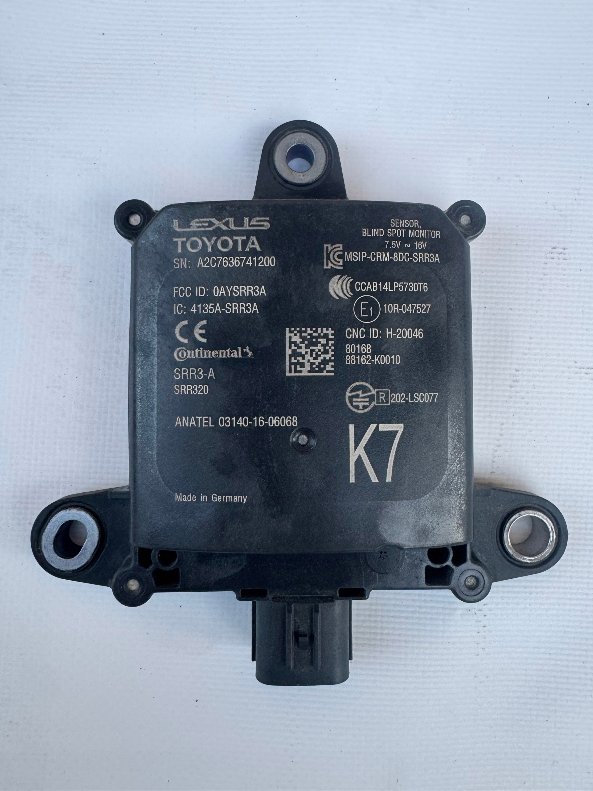 Blindvinkelsensor Toyota Yaris IV 88162-0D030 image 2