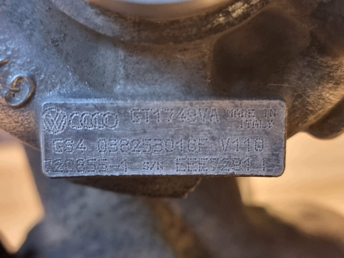 Turbolader 1.9 TDI 038253016F Audi VW Skoda image 3
