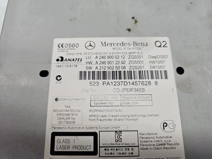Radio CD Mercedes Clase A W176 A2469000212 image 5
