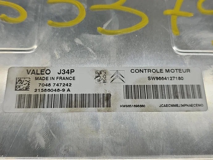 ECU Motor Peugeot 207 Sedan 1.4 9664127180 Usado image 7