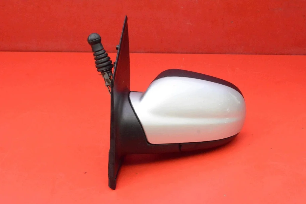 VW Fox Left Mirror Silver Manual 2003-2007