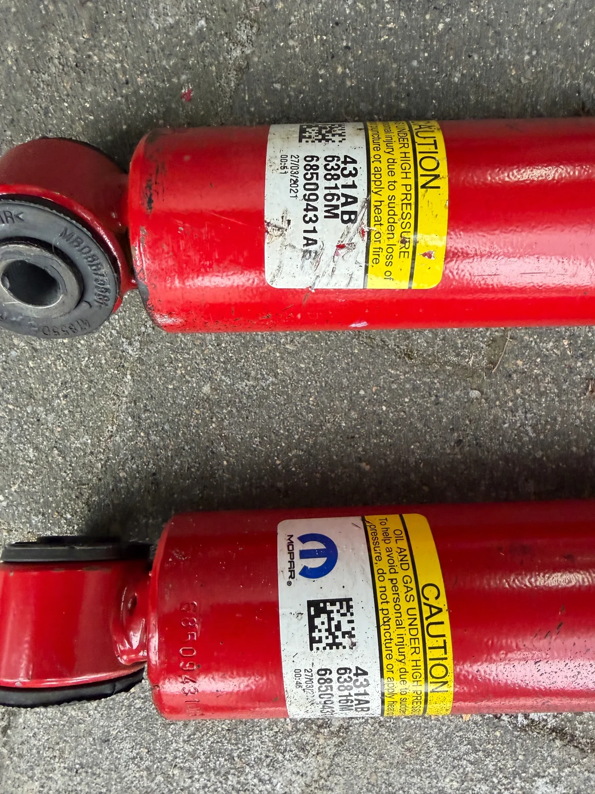Ammortizzatore Anteriore Jeep Wrangler JL Mopar