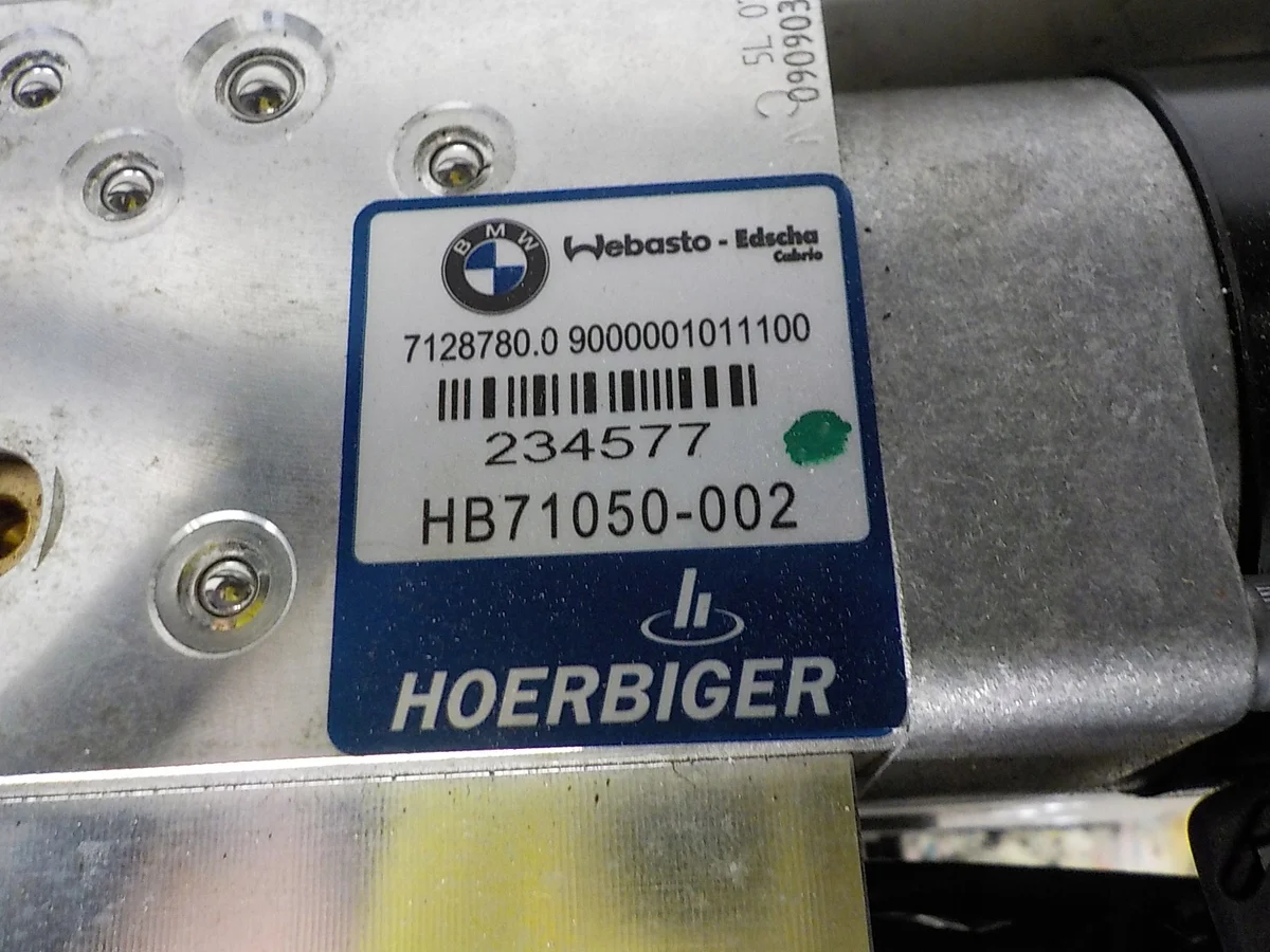 BMW E93 Cabrio Pompe de toit 7128780 E9X image 4