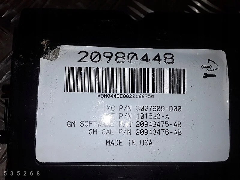 Opel Insignia A ECU 20980448 Usato image 3