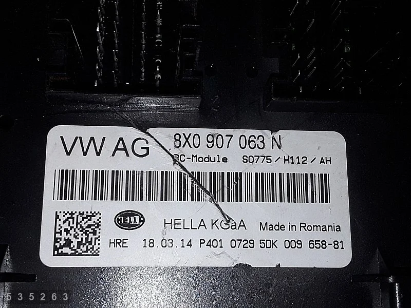 2014 Audi A1 Sportback ECU 8x0907063n image 3