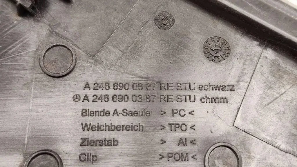 Lokasuojan pääty Mercedes-Benz B W246