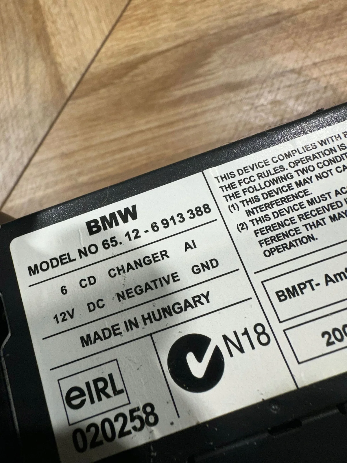 Changeur CD Mini Cooper R50 R52 R53 6913388 image 7