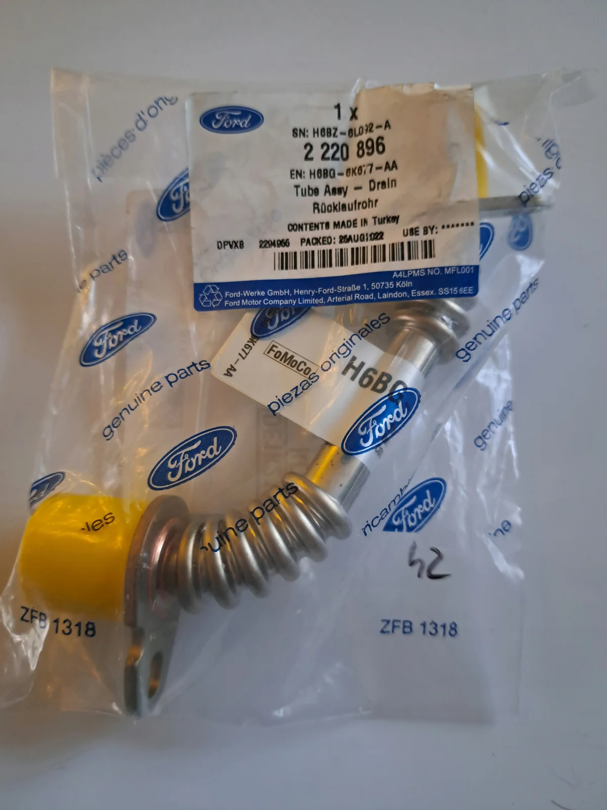 Durite turbo Ford Connect Focus Puma 1.0 H6BG-6K677-AA