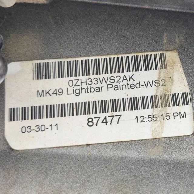 2011 Jeep Compass Lampe Plaque 0ZH33WS2AK image 9