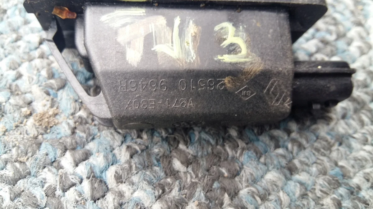 Rekisterikilven valo Dacia Sandero III 265109646R