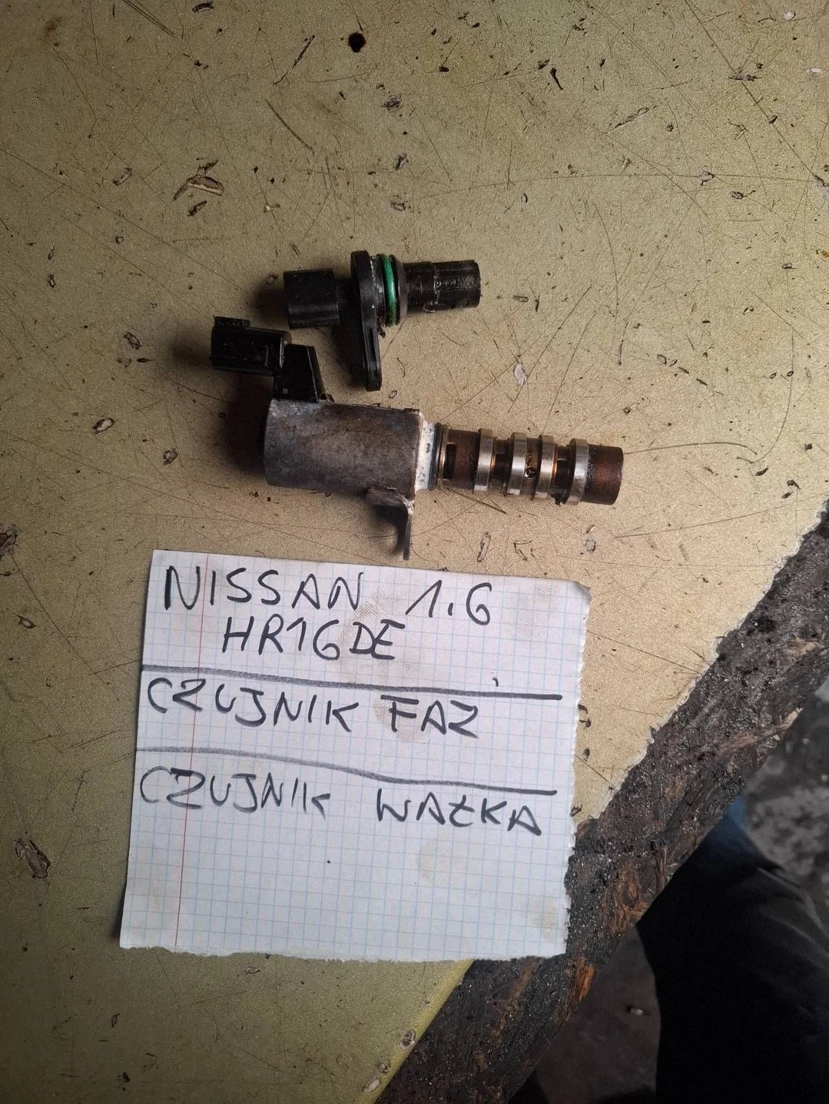 Nissan Juke F15 HR16DE 1,6 kampiakselin asentotunnistin