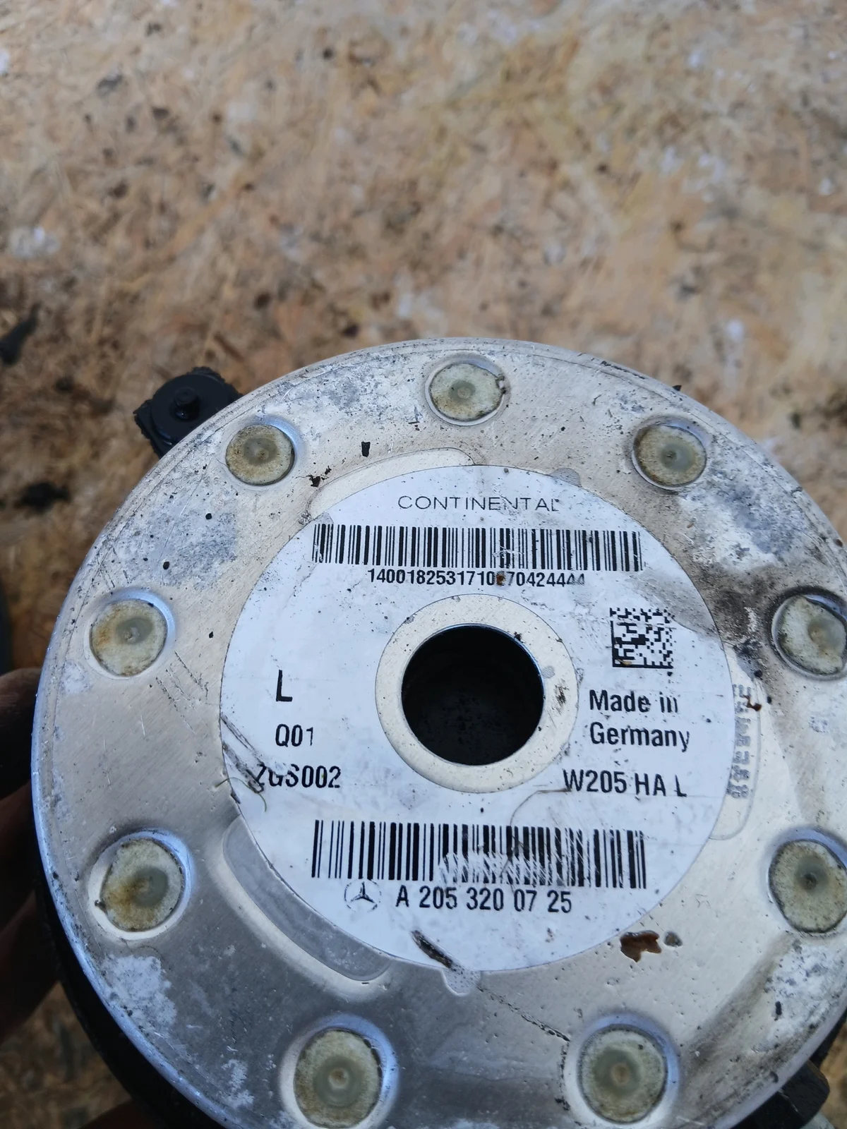 Mercedes W205 Luftfeder Links Hinten A2053200725