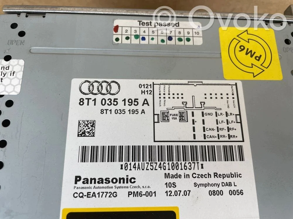 Radio CD Audi A4 B8 A5 Q5 8T1035195A image 5