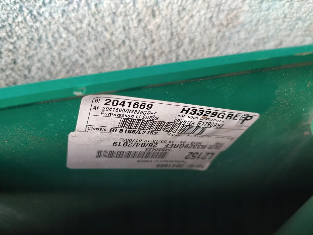 DAF XF 106 Extension Porte Gauche 2041669z image 3