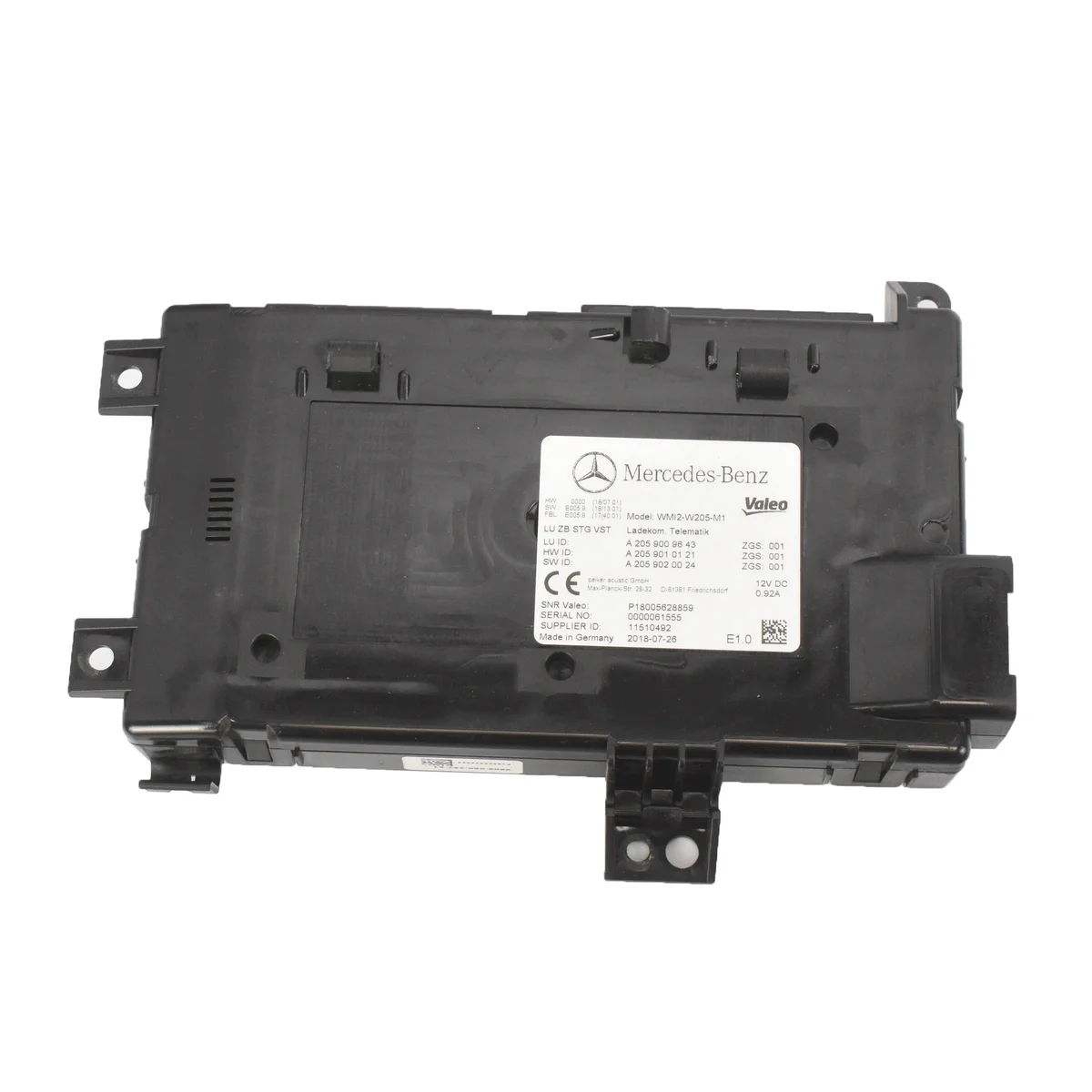 Cargador Inductivo Mercedes W205 A2059009643