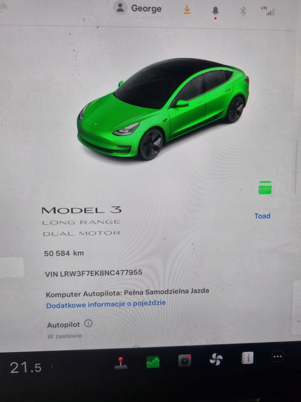 Lampes LED Plaque Immat. Tesla Model 3 Y image 5