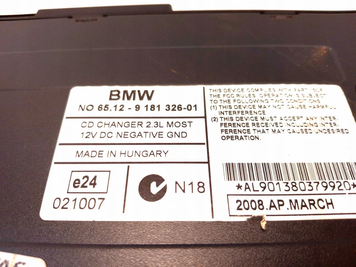 Changeur BMW OE 9181326 image 7